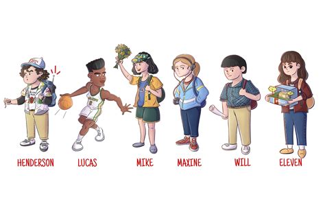 I drew Stranger Things characters as cartoons!! : r/StrangerThings