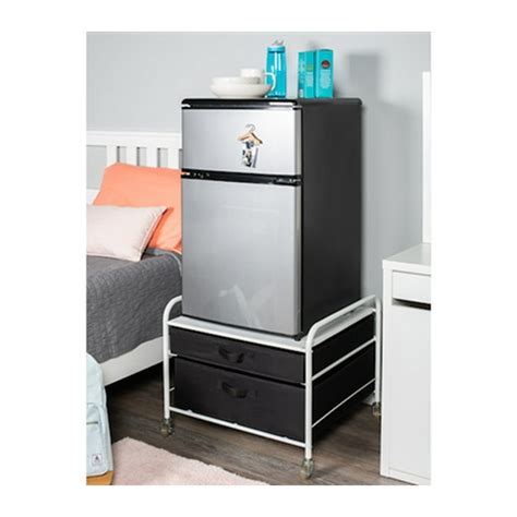 The Fridge Stand Supreme - Drawer Organization - White Frame with Black ...