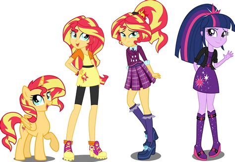 Eqg au sunset shimmer and twilight sparkle by xebck – Artofit