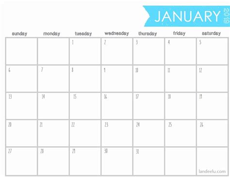 Printable Calendar 5 X 7 in 2020 | Calendar printables, Monthly ...