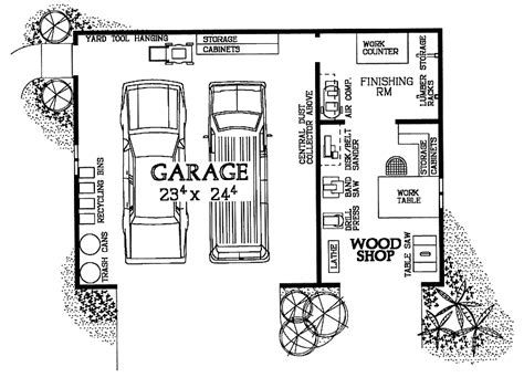 Garage Floor Plans With Workshop