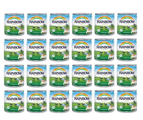 Amazon.com: Rainbow Evaporated Milk with Cardamom Full Cream Sterilized ...