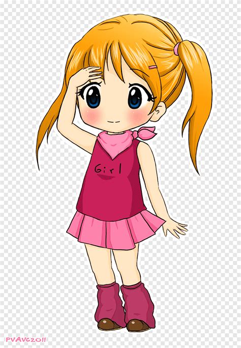 Girl Chibi Color Drawing Anime, girl, anak, mode png | PNGEgg