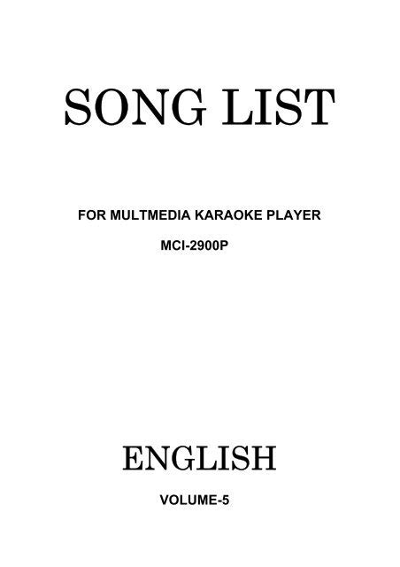 English Songs - What is Karaoke