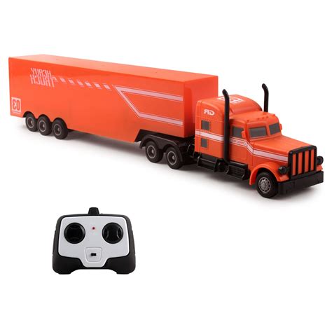 Large RC Semi Truck Trailer 18” 2.4Ghz Fast Speed 1:16 Scale Electric ...