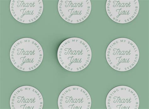 Thank You Sticker, Envelope Stickers, Digital 20 Individual Sticker ...