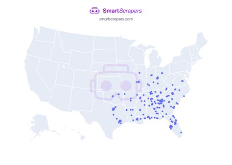 Numbers of Chicken Salad Chick in United States | SmartScrapers