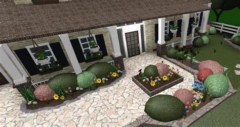 Bloxburg Garden Ideas Front Yard