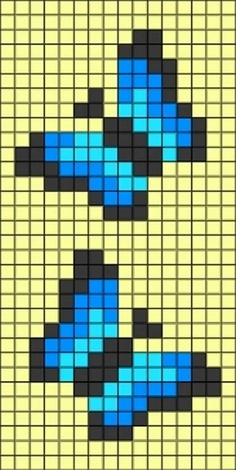 11 Butterfly Perler Beads Patterns Free - DIY Crafts