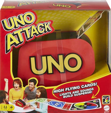 UNO Attack Card Game For Family Night with Card Launcher featuring ...