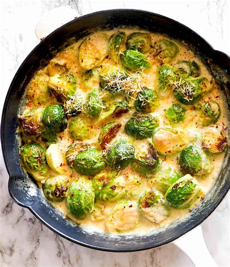 Creamy Brussels Sprouts - Immaculate Bites