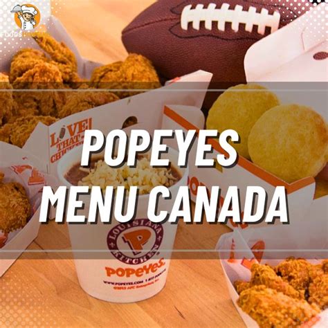 Latest Popeyes Menu Canada Prices (November) 2024 - FH