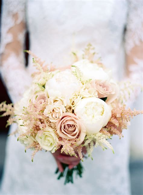 May Wedding - blush and ivory. Peonies, astilbe, and romantic roses ...