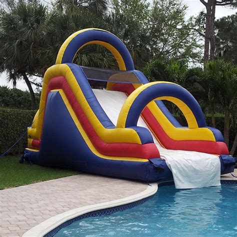 Free Shipping, inflatable pool slides for swimming pool water games for ...