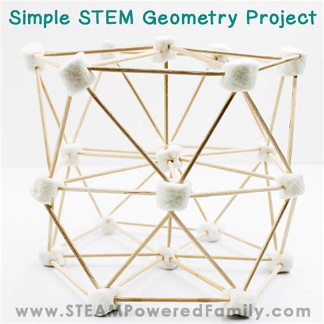 Marshmallow Geometry STEM Challenge - Geometry and Engineering