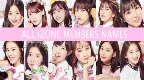 ALL IZONE Members Names - YouTube