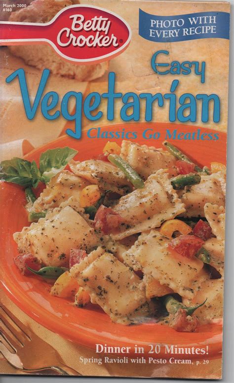 Betty Crocker Easy Vegetarian Classics Go Meatless 2000 | Etsy | Easy ...