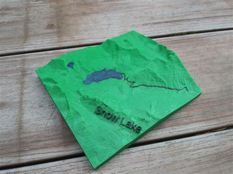 Snow Lake 3D Trail Map - PNW Hiking Trail by Jay Speidell | Download ...