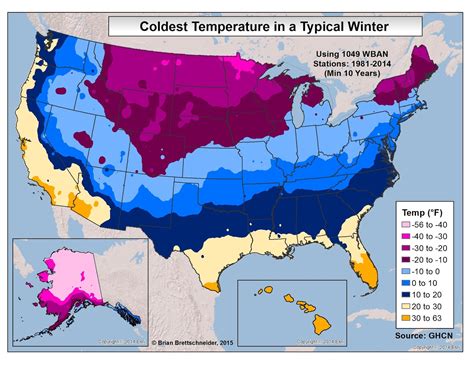 Brian B's Climate Blog: Annual Temperature Extremes