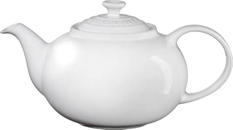 Amazon.com | Le Creuset Stoneware Traditional Teapot, 1.4 qt., White ...