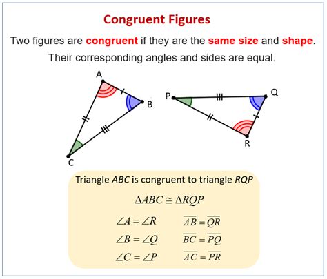 What is Congruence? (examples, solutions, videos, worksheets, games ...