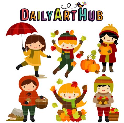 Autumn Kids Clip Art | Images and Photos finder