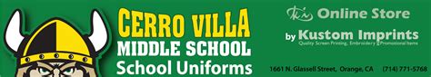 Cerro Villa Middle School Uniforms