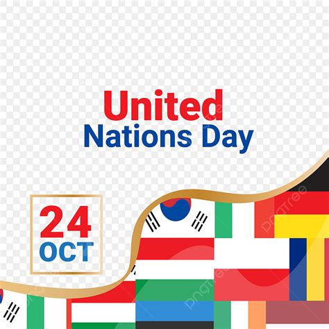 United Nations Flag Vector Art PNG, Happy United Nations Day With Flags ...