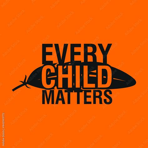 Every Child Matters Logo Design. Vector Illustration. Canadian ...