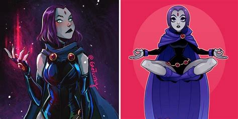 10 Fan Art Pics Of Raven That Make Us Want To Watch Teen Titans