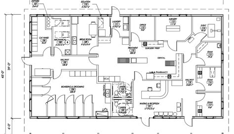 Floor Plan Small Veterinary Clinic Design - floorplans.click