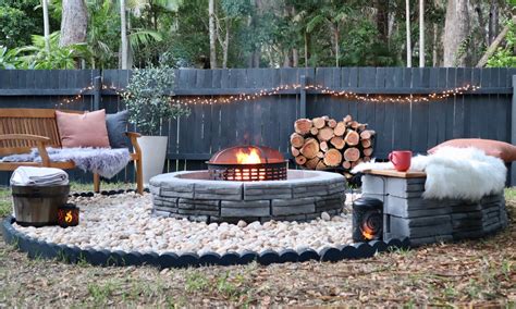 Fire Pit with Built-in Seating — Little Red Industries