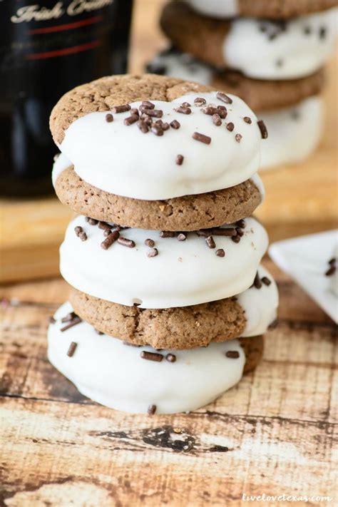 Bailey's Irish Cream Cookie Recipe: Half Dipped Chocolate Cookies