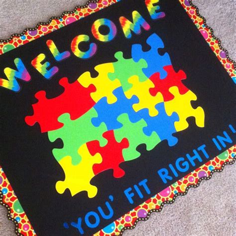 Classroom Welcome Sign: each student's name can go on one puzzle piece ...