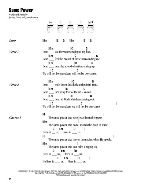 Same Power by Jeremy Camp - Guitar Chords/Lyrics - Guitar Instructor