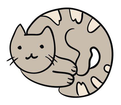 curled up cat clipart 10 free Cliparts | Download images on Clipground 2024