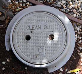 What do you call a cover for outdoor main sewage cleanout and where can ...