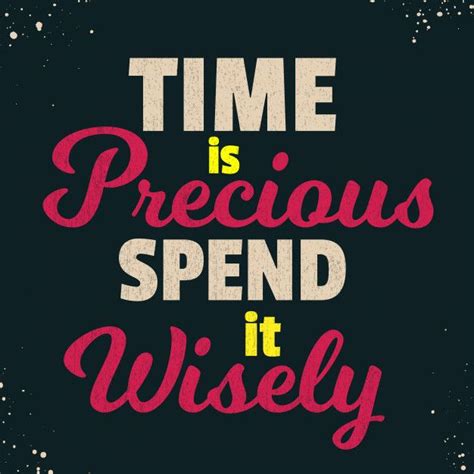 Premium Vector | Inspirational quotes saying time is precious spend it ...