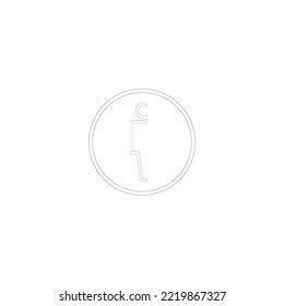 Logo Toilet Gent Template Design Stock Vector (Royalty Free) 2219867327 ...