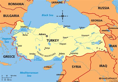 Turquía continente mapa - Mapa de Turquía continente (Asia Occidental Asia)