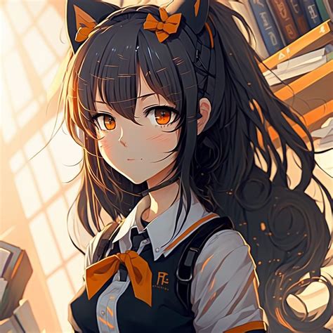 Download Cat Girl AI Art Anime Girl Anime Girl PFP by Tadokiari