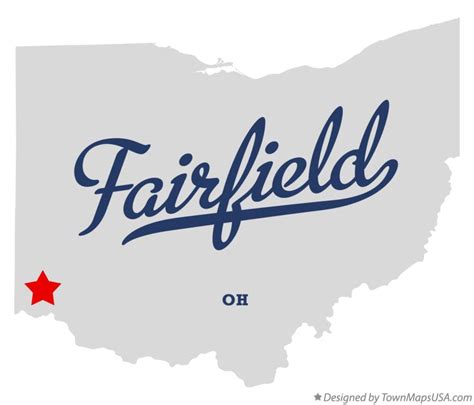 Map of Fairfield, Butler County, OH, Ohio