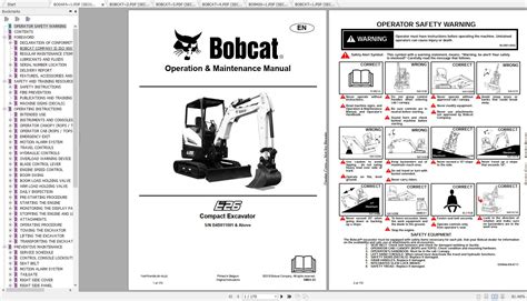 Bobcat Compact Excavator E26 Operation & Maintenance Manuals