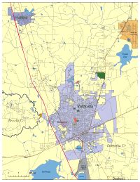 Valdosta Digital Vector Maps - Download Editable Illustrator & PDF ...