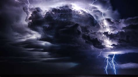 HD wallpaper: storm, lightning, skies, cloudy, sky, night, dark ...