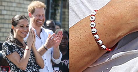 Meghan Markle and Prince Harry's Matching Justice Bracelets | POPSUGAR ...