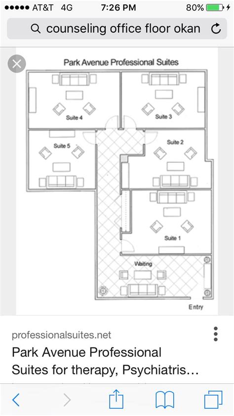 Office Floor Plan for Counseling Office