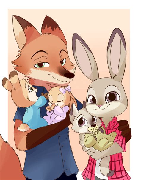 Zootopia Fanart: Judy and Nick Family by hikariviny : r/zootopia