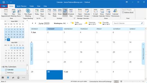 Show week number in Outlook calendar - ALI TAJRAN