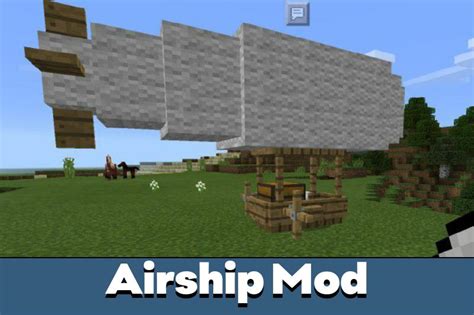 Download Airship for Minecraft PE mod: the art of aeronautics